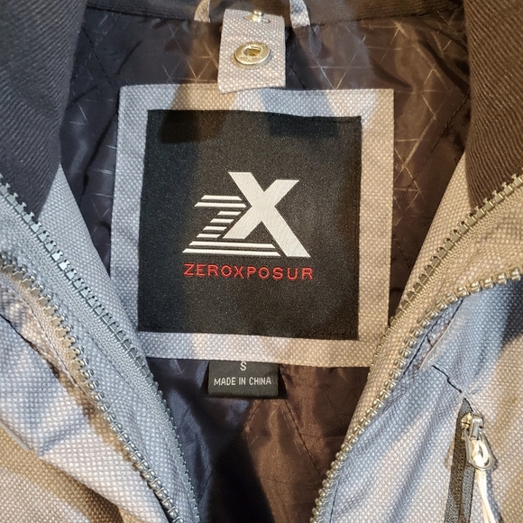 Zeroexposur outer shell jacket polyester gray size S - Picture 5 of 13